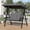 Gray, variant on IdealHouse Adjustable Outdoor 2-Seater Swing Chair with Canopy, Padded Seat, Soft Cushion, Sturdy Iron Frame, Weather-Resistant Garden Bench for Patio, Balcony, or Backyard, Red