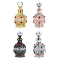 thumbnail image 3 of Jumpingount Botellas separadas de vidrio para almacenamiento de perfumes, botellas separadas de aceite esencial fáciles de llevar, capacidad de Cuentagotas de vidrio y botellas oro rosa, 3 of 6