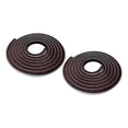 thumbnail image 2 of Esquirla Pack of 2 Brush Sealing Strips for Windows, Doors, Sound Insulation, Strong Stickiness, Sealing Strips for Windows, Cabinet Doors Brown, 2 of 8