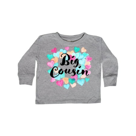 

Inktastic Big Cousin hearts Gift Toddler Boy or Toddler Girl Long Sleeve T-Shirt
