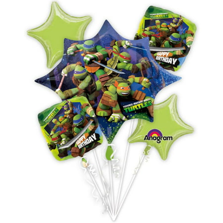 Ninja Turtles Bouquet of Balloons (Each) - Party Supplies