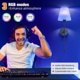 thumbnail image 3 of Lámpara de pared NIORSUN, funciona con pilas, juego de 2 con mando a distancia, 3 of 8