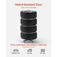 thumbnail image 3 of STAWAY Mobile Tire Rack for 4 Tires with Rims - Durable, Rust-Resistant, Easy to Move, Space-Saving Design, 220 lbs Capacity - Perfect for Garage & Auto Shops, 3 of 9