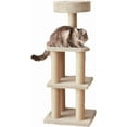thumbnail image 1 of Cat Tree - Indoor Cat & Kittens Multi-Level Climbing Activity Tower with Scratching Posts, Large (45.9"H) - Beige, 1 of 8