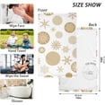 thumbnail image 3 of GZHJMY Face Hand Towel Set Christmas Pattern Trendy Golden Snowflakes Cotton Washcloths, Quick-Dry Highly Absorbent Bath Towel- Pack of 2 Washcloths, 3 of 7