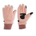 thumbnail image 1 of Guantes de ciclismo de dedo completo para mujer, guantes de motocicleta para escalar, motocicleta, ciclismo, doble forro polar, rosa, talla única, 1 of 6
