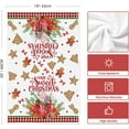 thumbnail image 6 of SOME THING Hot Coco Xmas Gingerbread Have A Sweet Christmas Kitchen Towels Dish Towels, 18x26 Inch Daily Seasonal Winter Decoration Hand Towels Set of 2, 6 of 6