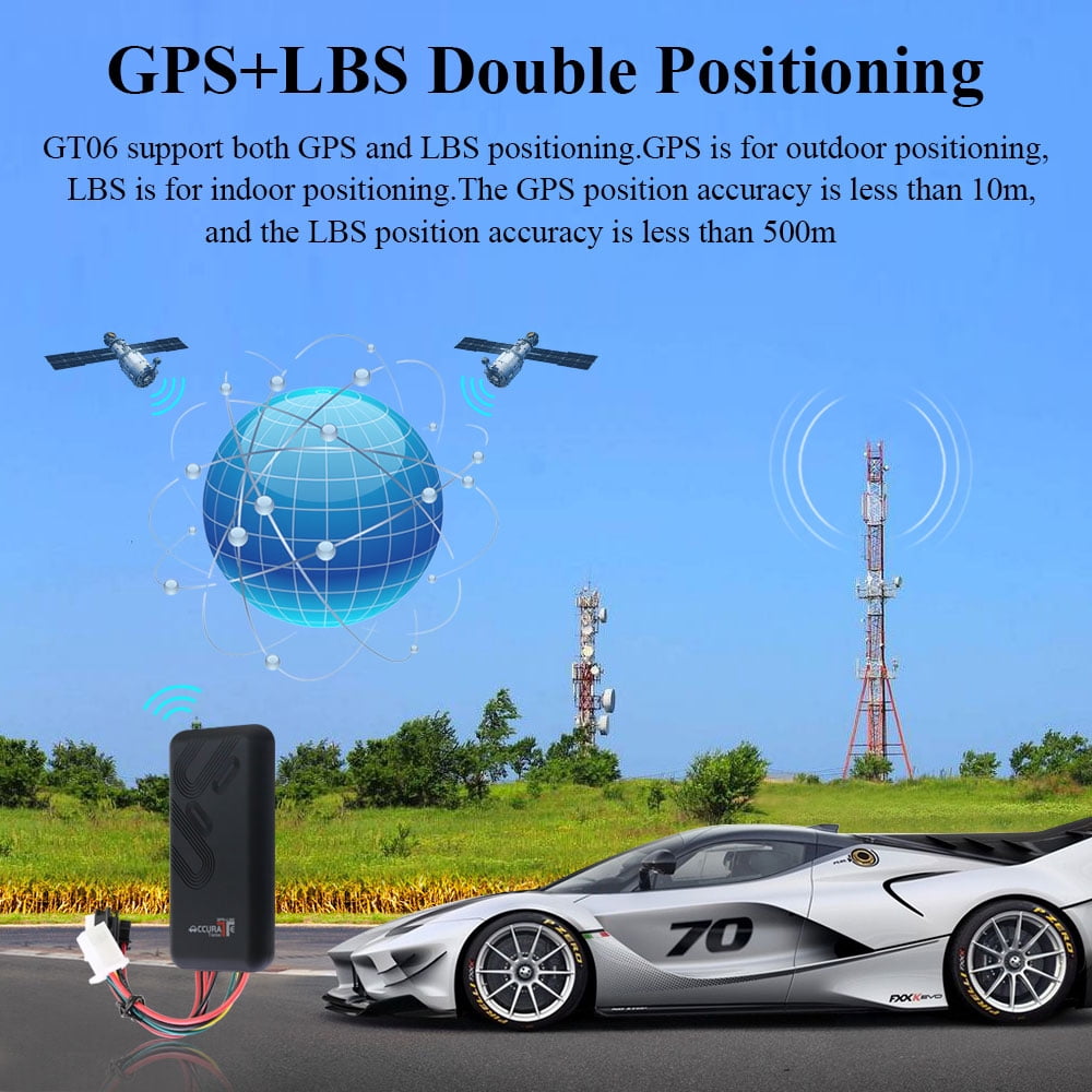 Car GPS Tracker GT06 GSM GPRS Vehicle Tracking Device Monitor Locator Remote Control for Motorcycle Cut Off Engine Oil Free APP