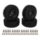 thumbnail image 1 of 4PCS RC Wheel Set 1.9 Inch 120mm Diameter Plastic Tires for 1/10 Scale RC Off Road Car Black, 1 of 1