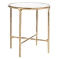 thumbnail image 5 of Safavieh  Couture Jessa Forged Metal Round End Table - 18" W x 18" L x 20" H White/Brass Marble Marble, 5 of 5