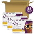 thumbnail image 2 of One by Poise Feminine Pads with Wings, Regular Absorbency, 66ct (3 Packs of 22), 2 of 9