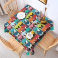 thumbnail image 2 of Boston Terrier Square Tablecloth,Waterproof Square Table Cover,Wipeable Spillproof Washable Table Cover for Home Kitchen Party Decor 60"x60"(152x152cm), 2 of 6