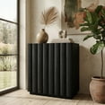 thumbnail image 3 of Evelyn&Zoe Modern/Contemporary 28" Wide Black Grain Accent Cabinet, 3 of 7
