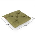 thumbnail image 2 of Theresa Bandel Indoor Fabric Classic Tufted Chair Cushion, Muted Green, 2 of 5