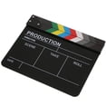 thumbnail image 1 of Runquan Acrylic Colorful Dry Erase Clap-Stick Clapper Board Slate For Movie Cut Action, 1 of 8