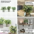 thumbnail image 4 of 3 Piece Set Of Cylindrical Pulp Potted Home Decorations Green Bonsai Design For Effortless Indoor, 4 of 7
