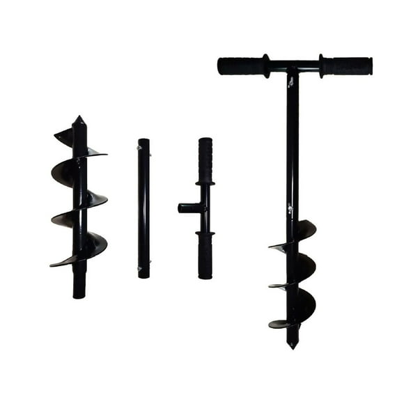 Handheld Manual Digger Post Hole Drill Bit Spiral Garden Ground Auger