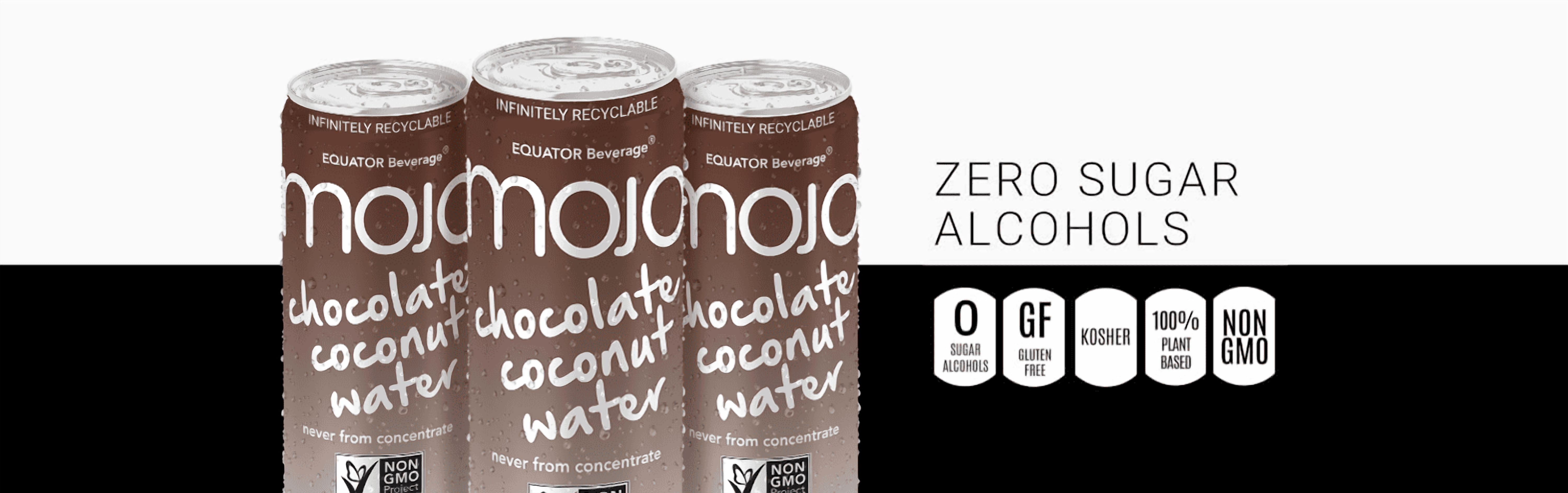 MOJO Chocolate Coconut Water, Hydration, Electrolytes, 10.8 oz, 12 Pack