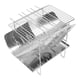 thumbnail image 5 of Parrilla Para Acampar Sobre El Fuego, Colector De Polvo Ranura Curva Parrilla Para Barbacoa Para Acampar Respetuosa Con El Medio Ambiente Acero Inoxidable Para Picnics YLSHRF Portable Camp BBQ Grill, 5 of 8