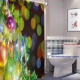 thumbnail image 4 of Christmas Decoration Decor Shower Curtain,Hanging Colorful Balloon On Pine Bathroom Decor Polyester Fiber Plastic Rings Quick-Drying Waterproof for Bathtubs/Bathroom, 72x72 inches, 4 of 6