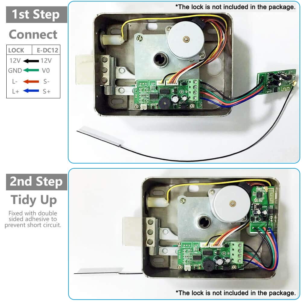 Lock1Pro Dual Mode Wi-Fi & RF 12V DC Electric Door Lock Remote Control System 