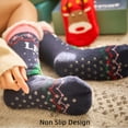 thumbnail image 3 of Women's Slipper Socks with Grips Non Slip Soft Cozy Fuzzy Fleece Lined Christmas Socks for Cold Winter Cute Holiday Warm Socks, 3 of 7