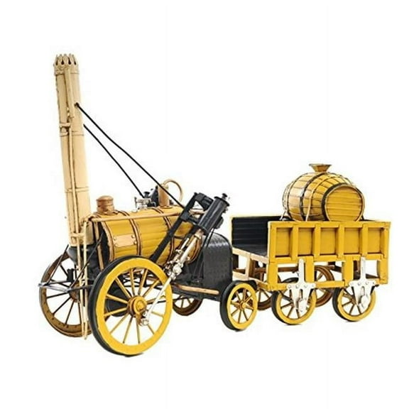 Old Modern Handicrafts  1829 Yellow Stephenson Rocket Steam Locomotive Model Airplane