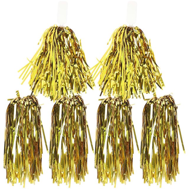 Reusable Golden Pom Poms Hand Flower Balls for Playing 24Pcs