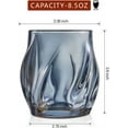 thumbnail image 5 of Whiskey Glasses Set of 2, Rocks Glass, 8.5 OZ Drinking Glasses, Creative Twisted Crystal Old Fashioned Cocktail Glass Tumbler for Bourbon, Scotch, Tequila, Cognac, Rum, 5 of 16