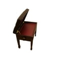 thumbnail image 4 of CPS Imports Banc de Piano Ajustable en Noyer avec Rangement pour Musique, 4 of 4