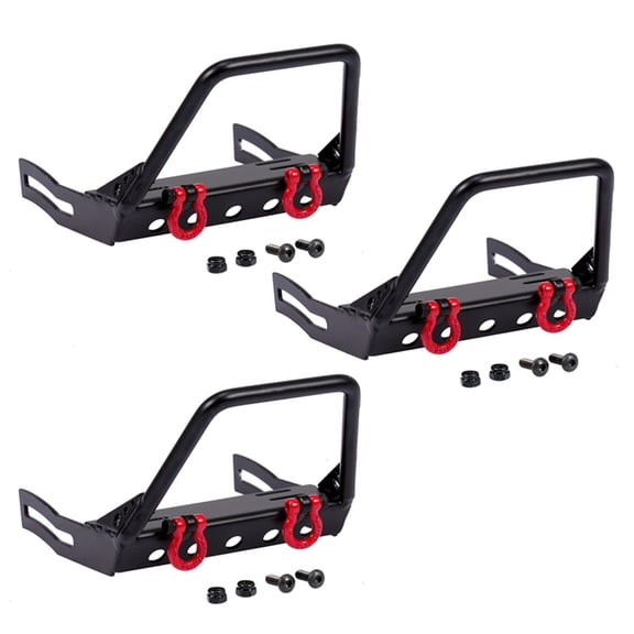 3X Metal RC Rock Crawler Car Front Bumper for 1/10 RC Crawler Axial SCX10 TRX4 D90 CC01 Upgrade Parts,B