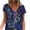 Navy, variant on ibuvkizy Independence Day Shirts for Women Fashion American Flag Tops Patriotic Print Short Sleeve T-Shirts Red White Blue Shirts for Women Blue L