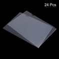 thumbnail image 3 of Uxcell A4 Plastic Clear Document Pouch L Type Folders, Transparent 24 Pack, 3 of 6