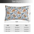 thumbnail image 2 of KLL winter Scarf deer Pillow Covers Envelope Closure,Super Soft and Cozy Fuzzy Fleece Pillow Case Cover 14"x20", 2 of 5