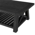 thumbnail image 4 of Martin Svensson Home Bolton 50" Solid Wood Coffee Table Black Stain, 4 of 7