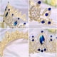 thumbnail image 3 of KAKOWELY 1 pieza elegante tocado de novia decoración de cristal corona boda novia tiara decoración, 3 of 5