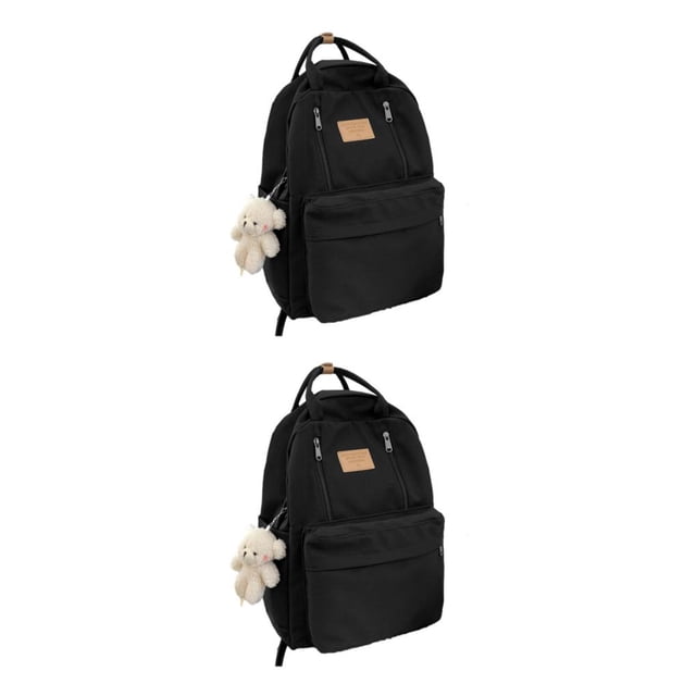 Sonducket escolar multifuncional con múltiples compartimentos que organizan elementos esenciales negra 32 * 12 * 42 cm negro 32*12*42cm 2Conjunto