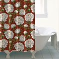 thumbnail image 4 of Pioneer Flower Floral Print Pattern Shower Curtain 84"x72", Bathroom Decorative Shower Curtain Set with 12 Hooks, Waterproof Washable, 4 of 6