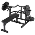 thumbnail image 1 of Heavy Duty Chest Press Machine - Putter Black 1250LBS Capacity with 2-Side Independent Converging Arms & Adjustable Flat Bench for Home Gym, Upgraded Pedal Version for Strength Training, 1 of 8