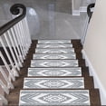 thumbnail image 2 of SussexHome Memorial Design 9" X 28" Stair Treads - 70 % Cotton Anti-Slip Carpet Strips for Indoor Stairs-Easy to Install Stair Treads with Double Adhesive Tape-Safe, Extra-Grip, 4-Pack-Gray, 2 of 9