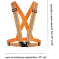 thumbnail image 4 of Reflective Vest Running Gear 3Pack, Adjustable Safety Vests High Visible Reflective Belt Straps, 4 of 4