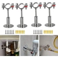 thumbnail image 1 of 4Pcs Stainless Steel Adjustable Pipe Support Clamps, Wall Mount Pipe Support, Strong, Stable for Diameter 32-34MM, for Fixing Pipes, Tubes, Rods Etc., 1 of 5