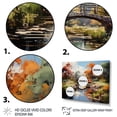 thumbnail image 3 of Designart "Green Bridge expressionist Crossing An" Architecture Floater Framed Wall Art Print, 3 of 7