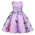 thumbnail image 5 of Gubotare Little Girls Dresses Baby Girl Butterfly Dress Tutu Ruffle Sleeveless Dresses Photograph Party Outfits Birthday Gift 5T 6T (Purple,5-6 Years), 5 of 9