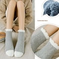 thumbnail image 4 of 6 Pack Warm Fuzzy Cozy Socks for Women,Slipper Fluffy Comfy Plush Warm Winter Sleep Home Soft Socks, 4 of 6