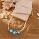 thumbnail image 4 of Hawaiian Inspired Handwoven Necklace With Polymer Clay Plumeria Blossoms Sturdy Chain for Women Jewelry Pieces, 4 of 5