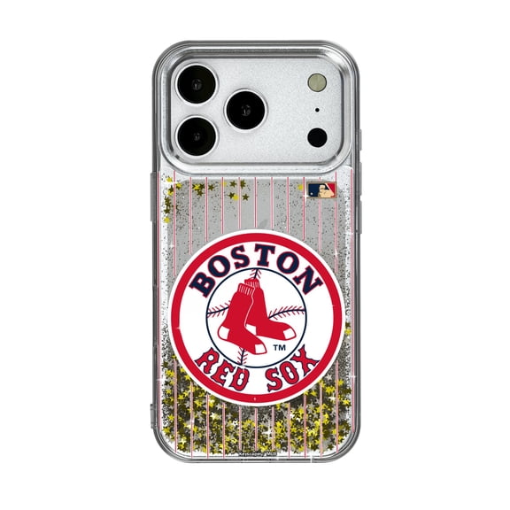 Boston Red Sox 1976-2008 Cooperstown Pinstripe iPhone Glitter Case