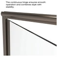 thumbnail image 6 of Basco INFH35A5976XPBN Infinity 76-1/8" High X 59" Wide Hinged Framed Shower Door - Nickel, 6 of 7