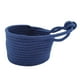 thumbnail image 3 of Cesta de almacenamiento ovalada con cuerda de algodón para colgar sobre la puerta y ventana, organizador para colgar en la pared (azul oscuro), 3 of 8