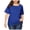 Blue, variant on 2026 ! asdoklhq Womens Plus Size Tops,Women Casual Summer Plus Size Short Sleeve T Shirt Top Blouse